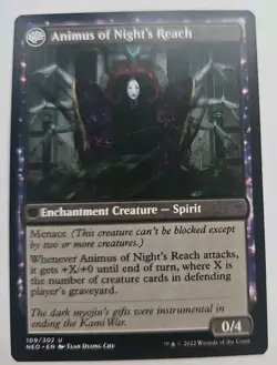 MTG Magic The Gathering Card Animus of Night's Reach The Long Reach of Night - Image 2