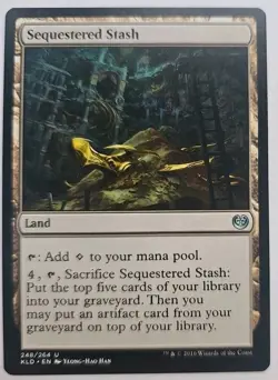 MTG Magic The Gathering Card Sequestered Stash Land Kaladesh 2016 - Image 1