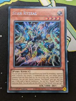 Star Ryzeal ALIN-EN022 Secret Rare 1st Edition YuGiOh TCG Card NM - Image 1