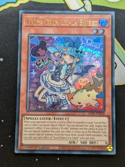 Live Twin Lil-la Sweet ALIN-EN028 Ultra Rare 1st Edition YuGiOh TCG Card - Image 1