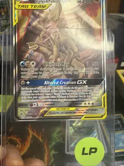 Pokemon TCG Arceus Dialga Palkia GX Card 221/236 Cosmic Eclipse Tag Team - Image 2
