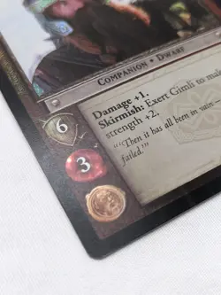 LOTR TCG Gimili Son Of Gloin Foil Promo Card 0P12 - Image 3