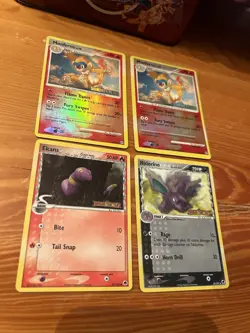 4 Reverse Holo Pokemon Cards 2006-2007 LP-HP - Image 2