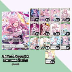 Hakui Koyori & Kazama Iroha Deck 51 Cards hololive OFFICIAL CARD GAME ENGLISH - Image 1