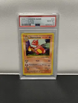 PSA 10 GEM MINT 1999 Pokemon Base Set Unlimited Charmeleon #24/102 Uncommon Card - Image 1