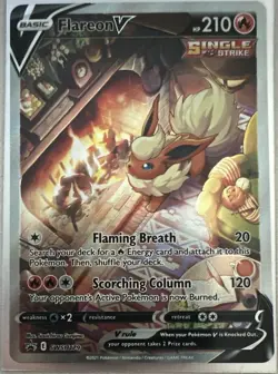 The Pokemon Company Flareon V SWSH179 SWSH Promo Cards Holo English - Image 1