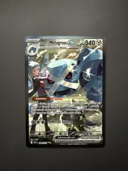Steven's Metagross EX 289/217 Secret Rare Full Art Holo Pokemon TCG Card - Image 1