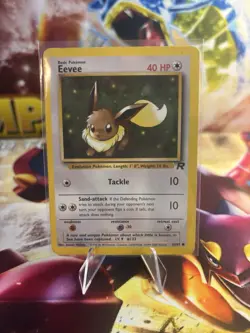 Eevee 55/82 Team Rocket Rare Vintage Pokemon Card - Image 1