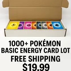 1000+ Pokemon Basic Energy Card Lot - Free Shipping - Image 1