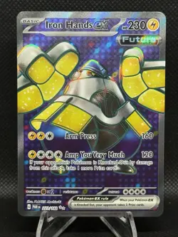Pokemon Card Iron Hands EX 223/182 Paradox Rift - Near Mint - Image 1