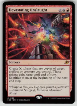 Devastating Onslaught Mythic Edge of Eternities 132 MTG Near Mint 2025 - Image 1