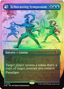 Echocasting Symposium Foil Borderless Secrets of Strixhaven NM MTG - Image 1