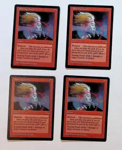 MTG - Magic The Gathering - Searing Touch X 4 - Tempest - NP/NM! - Image 1