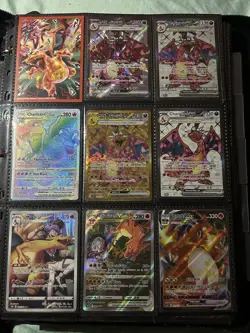 Pokemon TCG 125 card binder Charizard Pikachu EX VSTAR Holo Foil - Image 1