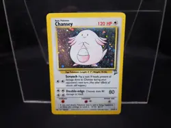 Chansey 3/102 Holo Rare 1999 WOTC Pokemon TCG base set (LP) - Image 1