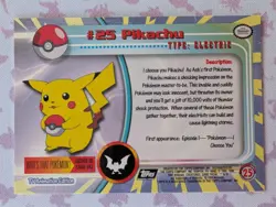 1999 TOPPS TV ANIMATION EDITION (POKEMON) - PIKACHU & RAICHU - Image 3