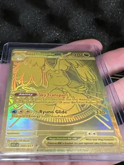 Mega Dragonite EX 295/217 ASC Gold Holo GOLD English Pokemon Card MegaRare - Image 3