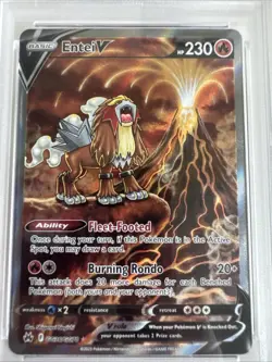 2023 POKEMON SWORD & SHIELD CROWN ZENITH #GG36 FULL ART/ENTEI V PSA 10 - Image 2