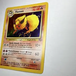 Pokemon Flareon Jungle Holo Rare Unlimited Card 3/64 70 HP 1999 Wizards - Image 5
