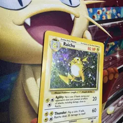 Pokemon TCG Raichu Base Set Holo Unlimited Rare Card 14/102 - Image 5