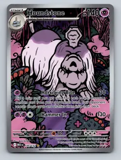 Pokemon TCG Houndstone Holo Illustration Rare ME01: Mega Evolution 145/132 - Image 1