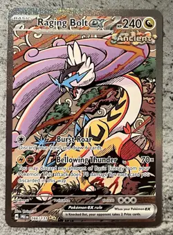 Pokemon TCG Raging Bolt EX 166/131 Sir Prismatic Evolutions NM Condition - Image 1