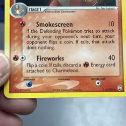 Charmeleon 110/109 Team Rocket Returns Nintendo Holo W Swirl Pokemon HP - Image 4
