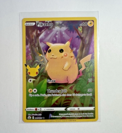 Pikachu 005/025 Full Art Holo NM (Pokemon TCG: 25th Anniversary Celebrations) - Image 1