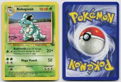 NIDOQUEEN 23/64 RARE JUNGLE POKEMON UNLIMITED LP - Image 3