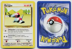 PORYGON 39/102 UNCOMMON BASE SET UNLIMITED POKEMON LP - Image 3
