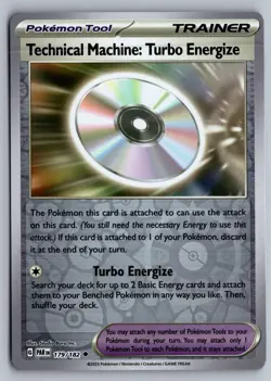 Technical Machine: Turbo Energize 179/182 REVERSE HOLO Paradox Rift Pokemon NM - Image 1