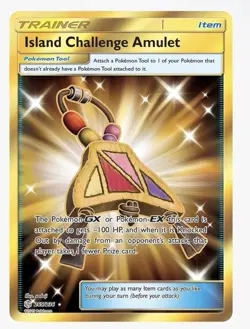 Pokemon TCG~Island Challenge Amulet (Secret Rare) Cosmic Eclipse ~265/236~NM - Image 1