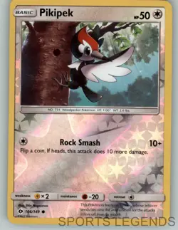 2017 pokemon Sun & Moon reverse holo Pikipek 106/149 - Image 1