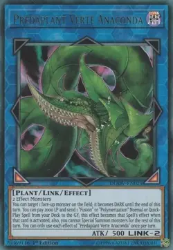 1x Predaplant Verte Anaconda | DUOV-EN021 | UR | 1st Ed | NM | YuGiOh - Image 1