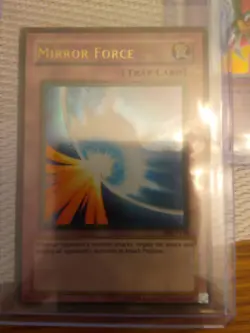 Yugioh Mirror Force MRD-138 Ultra Rare Unl ed LP HEAVY FADED - Image 1