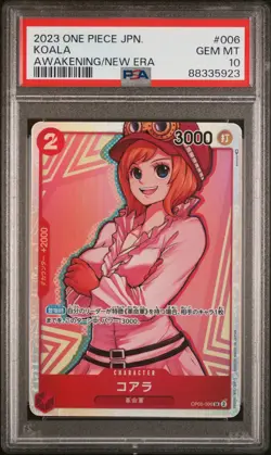2023 One Piece Koala #006 OP-05 Awakening of the New Era Japanese PSA 10 - Image 1