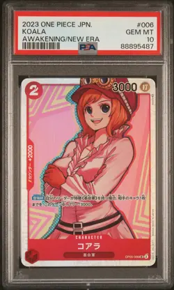 2023 ONE PIECE JAPANESE AWAKENING OF THE NEW ERA #006 KOALA PSA 10 - Image 1