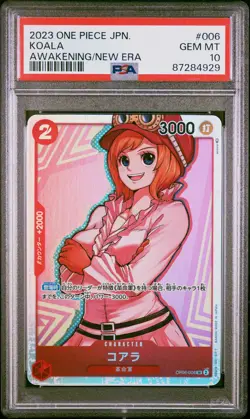 2023 One Piece Japanese Awakening Of The New Era Koala Holo Japanese PSA 10 #006 - Image 1