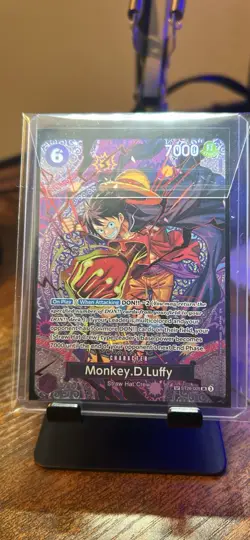 Monkey.D.Luffy ST26-005 ALT ART SP One Piece Card OP15 lightly played (see back) - Image 1