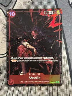 One Piece TCG English OP09-004 Shanks Alt Art Parallel - Image 1