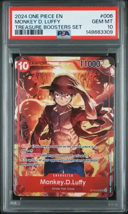 2024 One Piece ST10-006 Monkey D. Luffy PSA 10 148663309 - Image 1