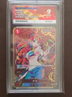 One Piece Nami ST01-007 Parallel Japanese The Best Storage Box Ace Mint 9 - Image 3
