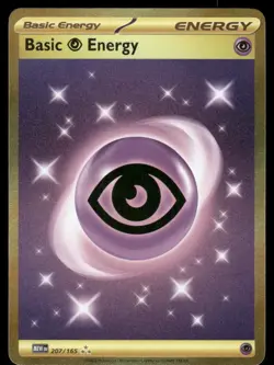 Pokemon Cards Basic Psychic Energy 207/165 151 Hyper Rare NM *2 - Image 1