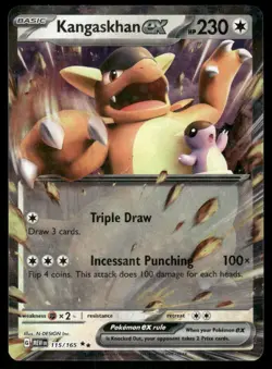 Pokemon Cards Kangaskhan ex 115/165 151 Double Rare NM *2 - Image 1