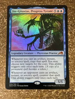 MTG *Jin-Gitaxias, Progress Tyrant Foil X1* (NM) Kamigawa Neon Dynasty - Image 1