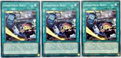 3 x BACH-EN057 Ghostrick Shot - Common 1st Edition LP/NM YuGiOh Cards - Image 1