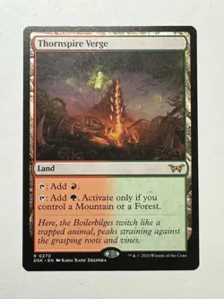 MTG - Thornspire Verge - Duskmourn: House of Horror DSK 0270 Rare Base - Image 1