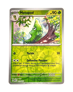 Metapod - 011/165 - Reverse Holo - Scarlet & Violet 151 - Pokemon Card - Image 1