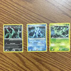 Pokemon TCG Arceus Card Lot AR1 AR7 AR8 2009 English Standard Size - Image 1