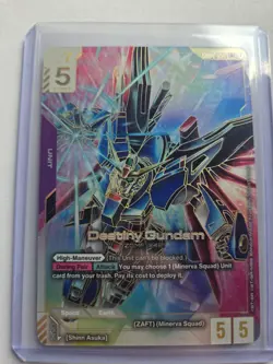 Destiny Gundam LR++ GD04-050 Phantom Aria Gundam Card Game - Image 1